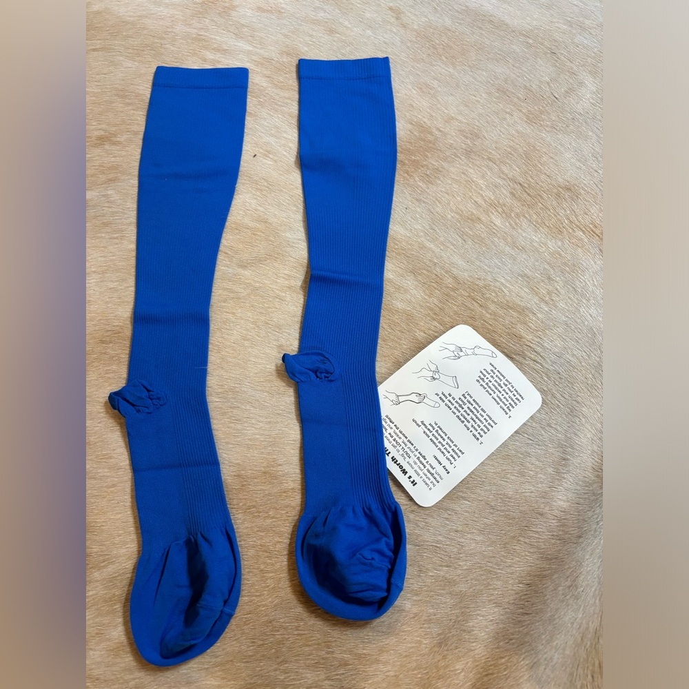 Dr. Leonard’s Royal Blue compression socks